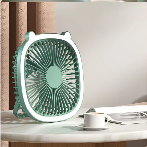 Portable Desktop Fan With light